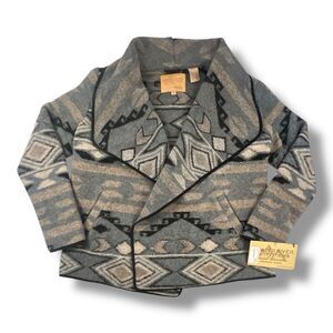 Powder River Outfitters Wool Blend Wester Aztec Jacket Size Large